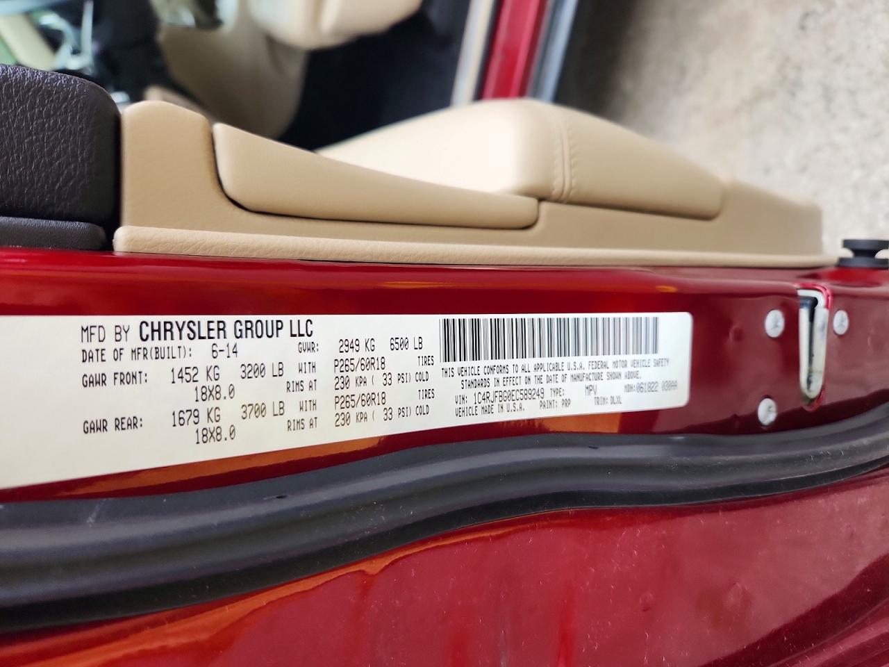 2014 JEEP CHEROKEE