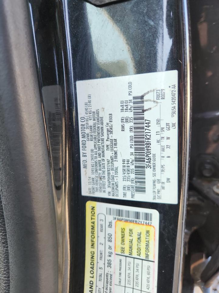 2015 FORD FUSION