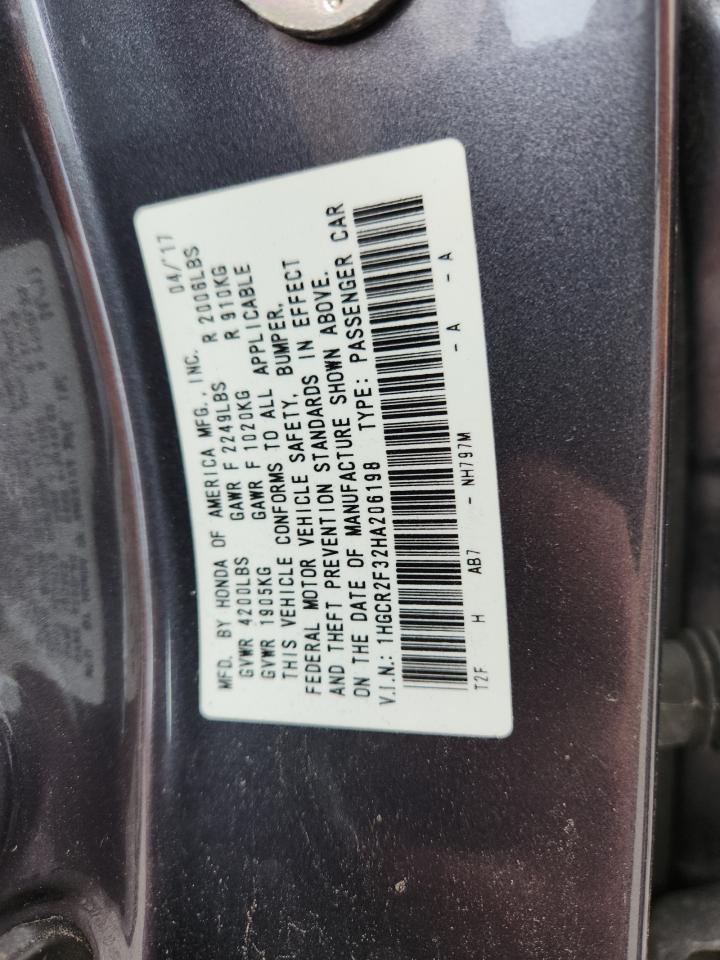 2017 HONDA ACCORD