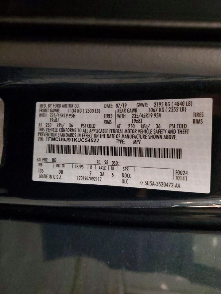 2019 FORD ESCAPE
