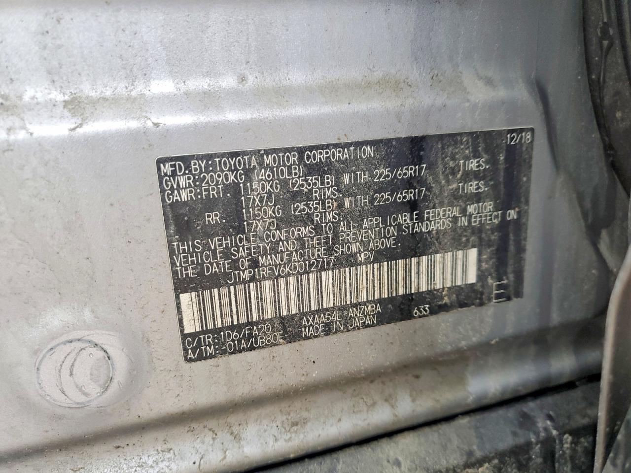 2019 TOYOTA RAV4