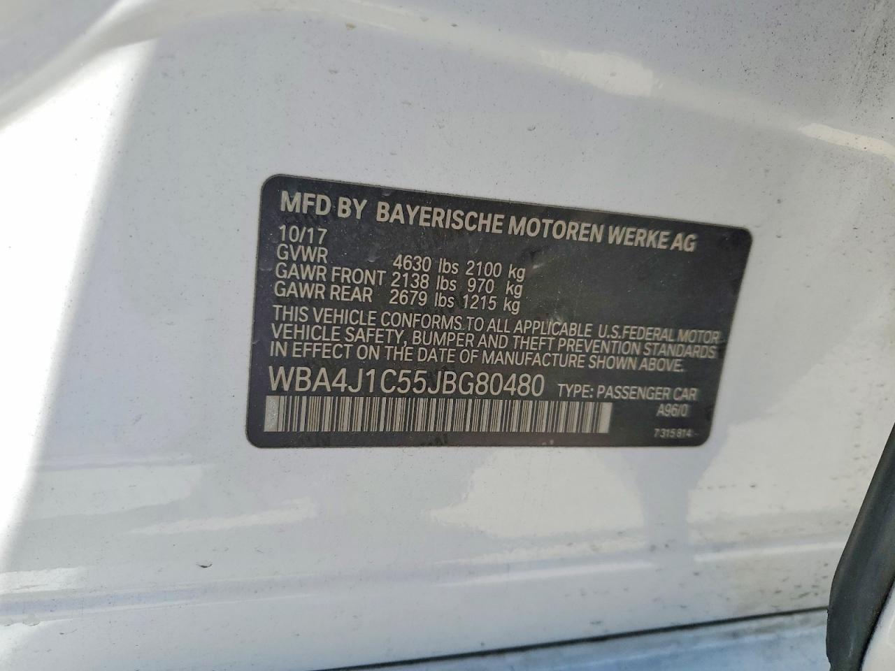 2018 BMW 4 SERIES