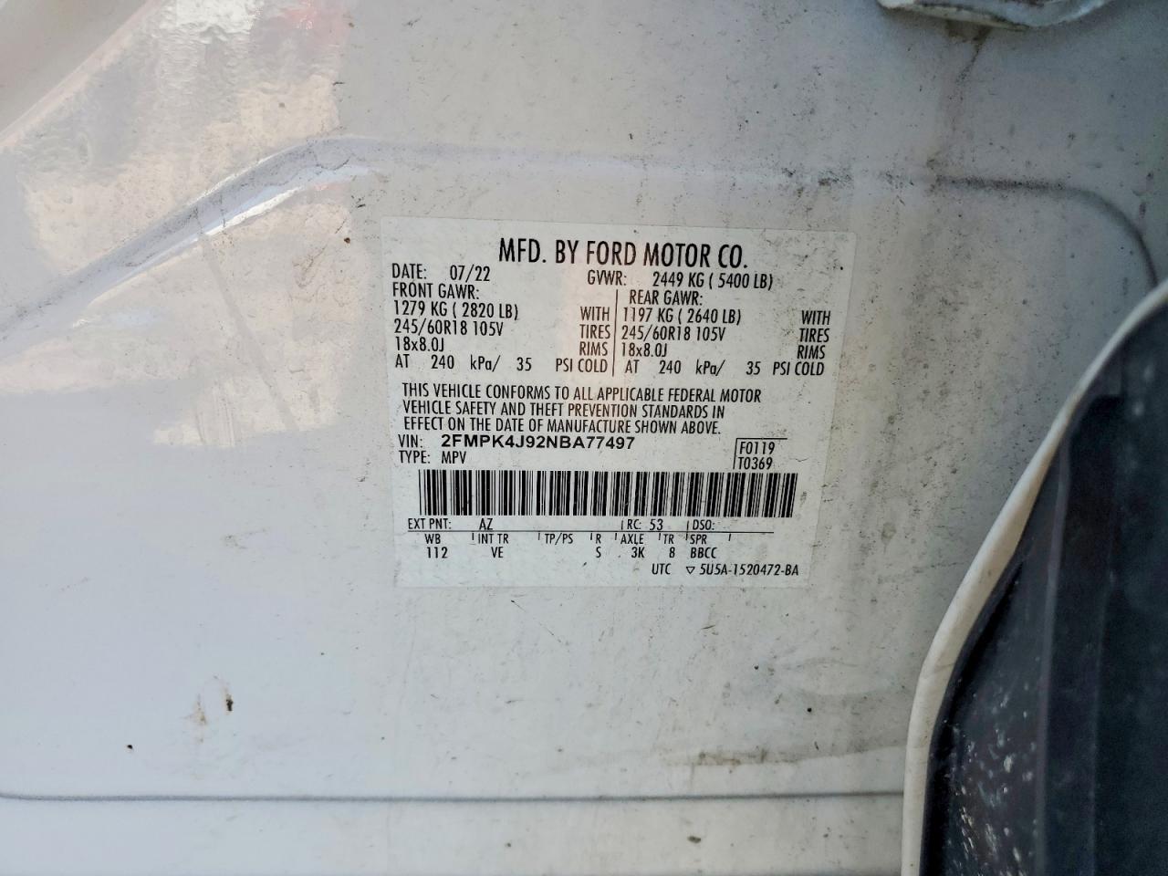 2022 FORD EDGE