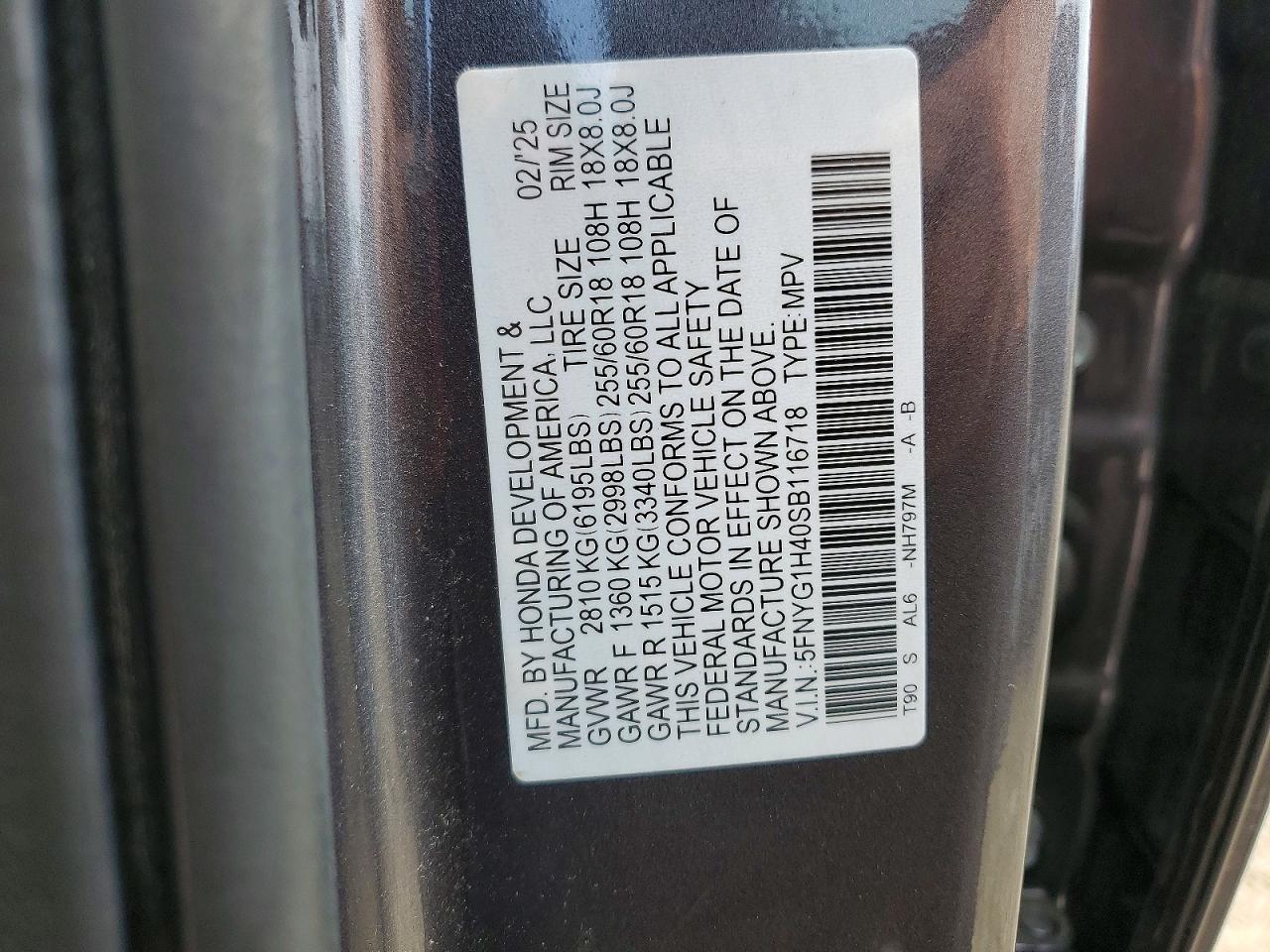 2025 HONDA PILOT