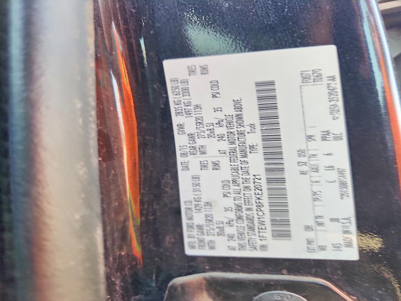 2015 FORD F150