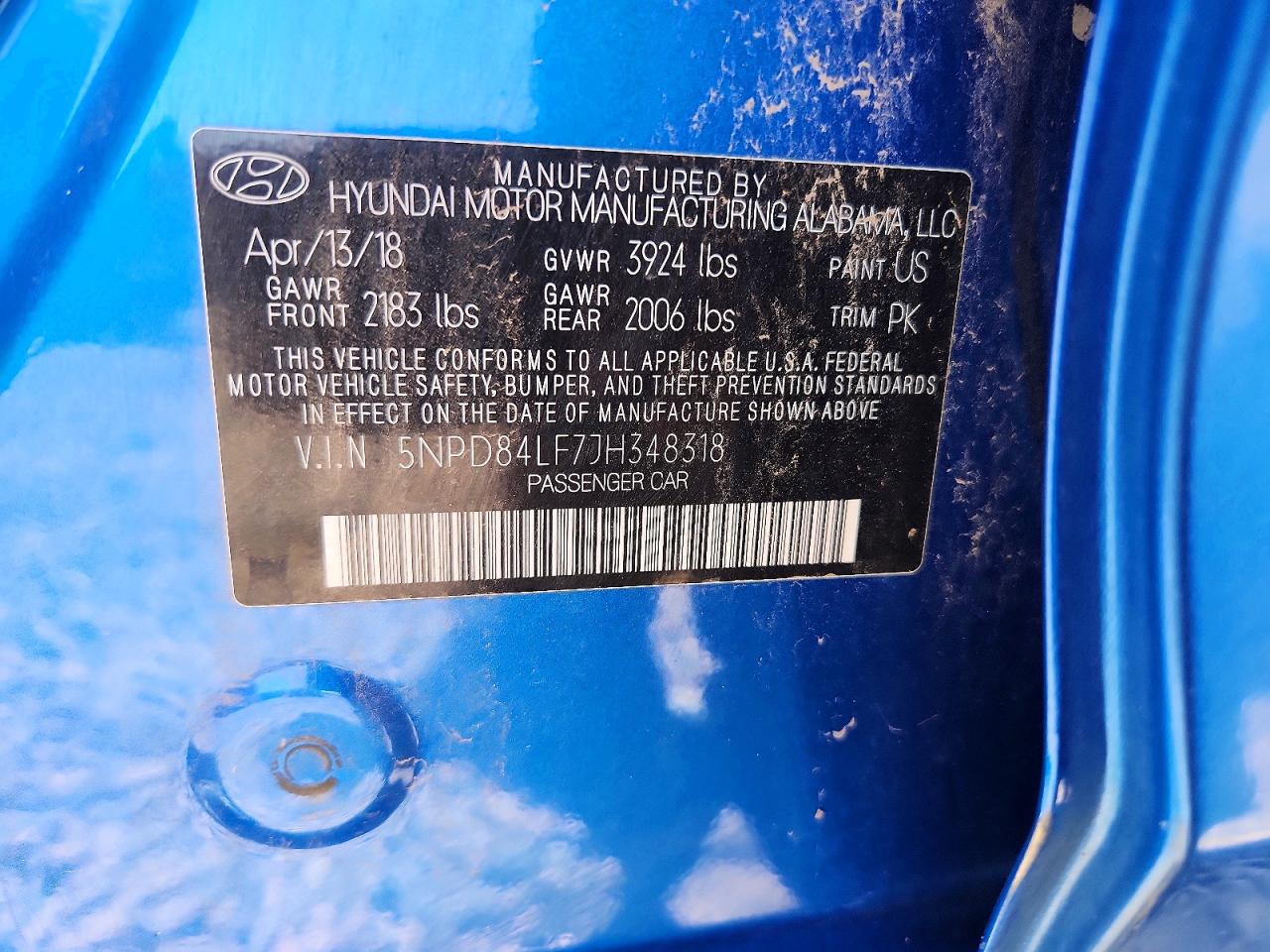 2018 HYUNDAI ELANTRA