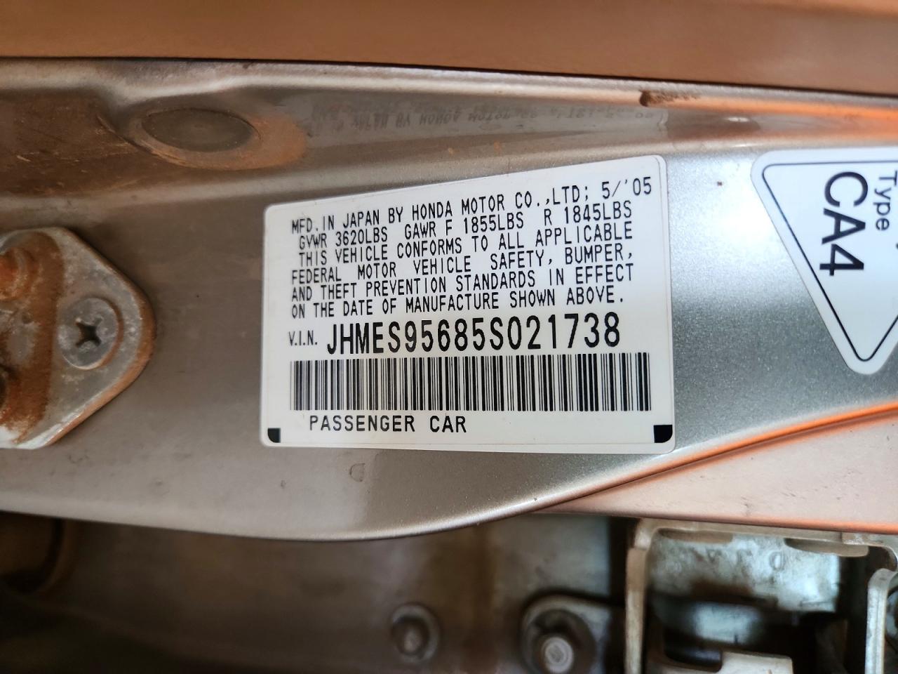 2005 HONDA CIVIC