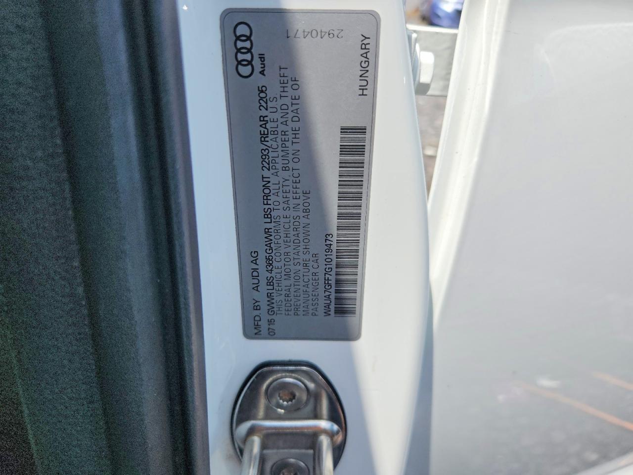 2016 AUDI A3