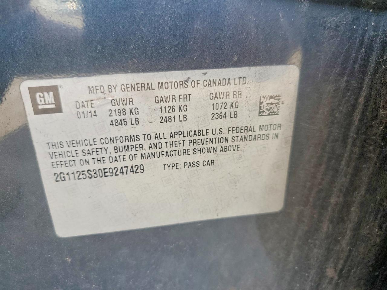 2014 CHEVROLET IMPALA