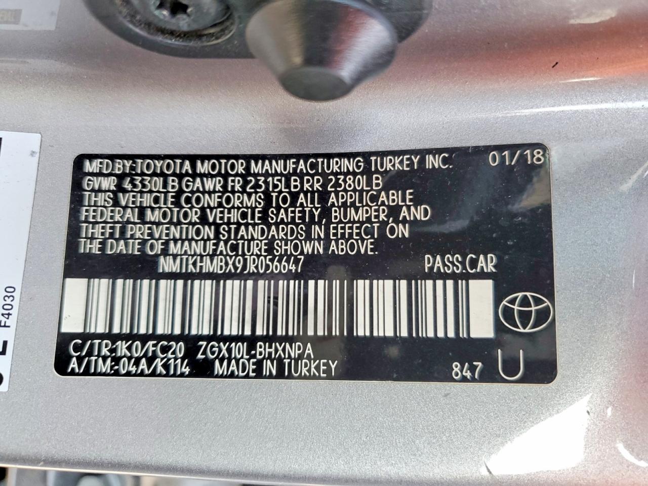 2018 TOYOTA C-HR