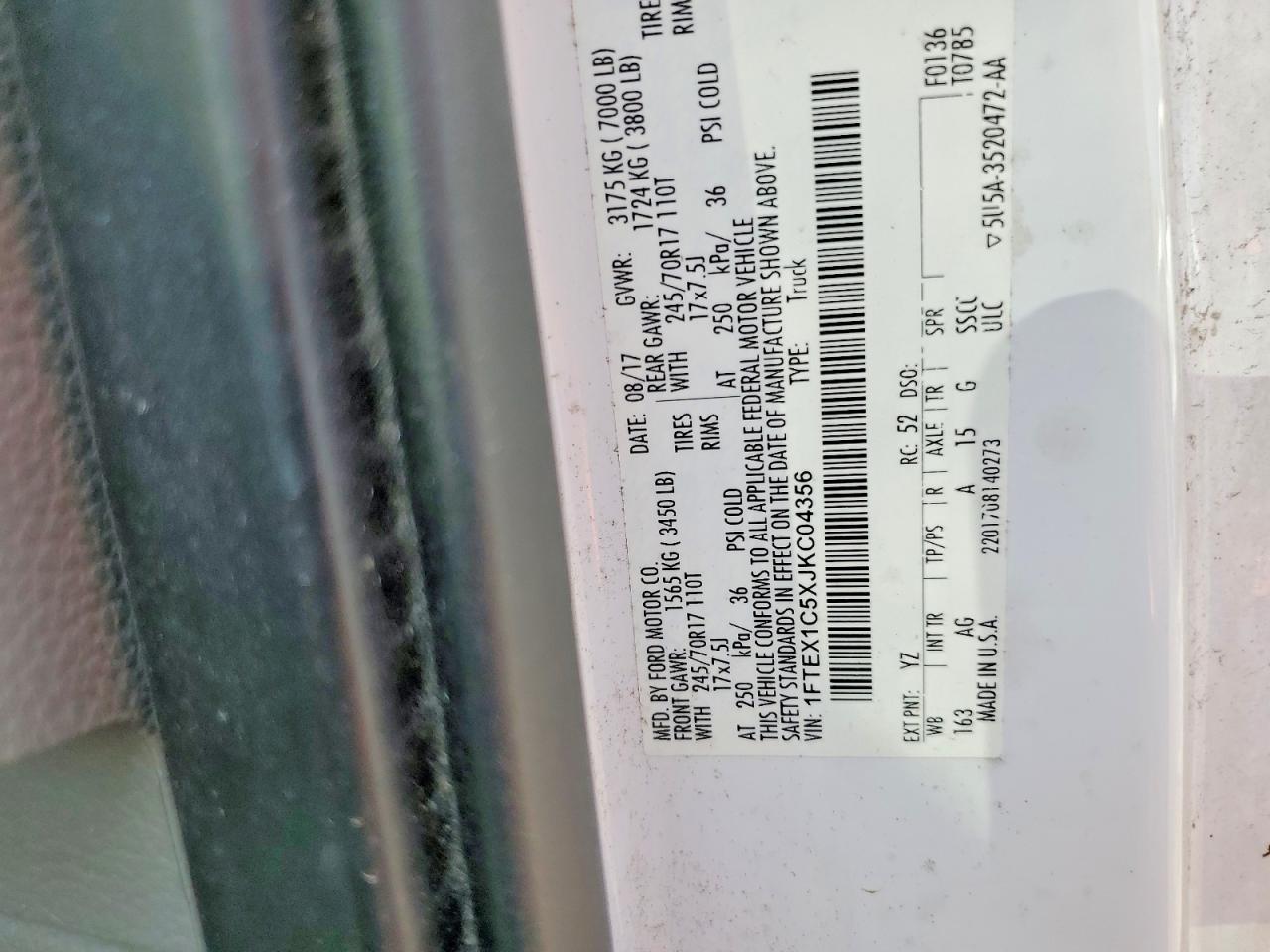 2018 FORD F150