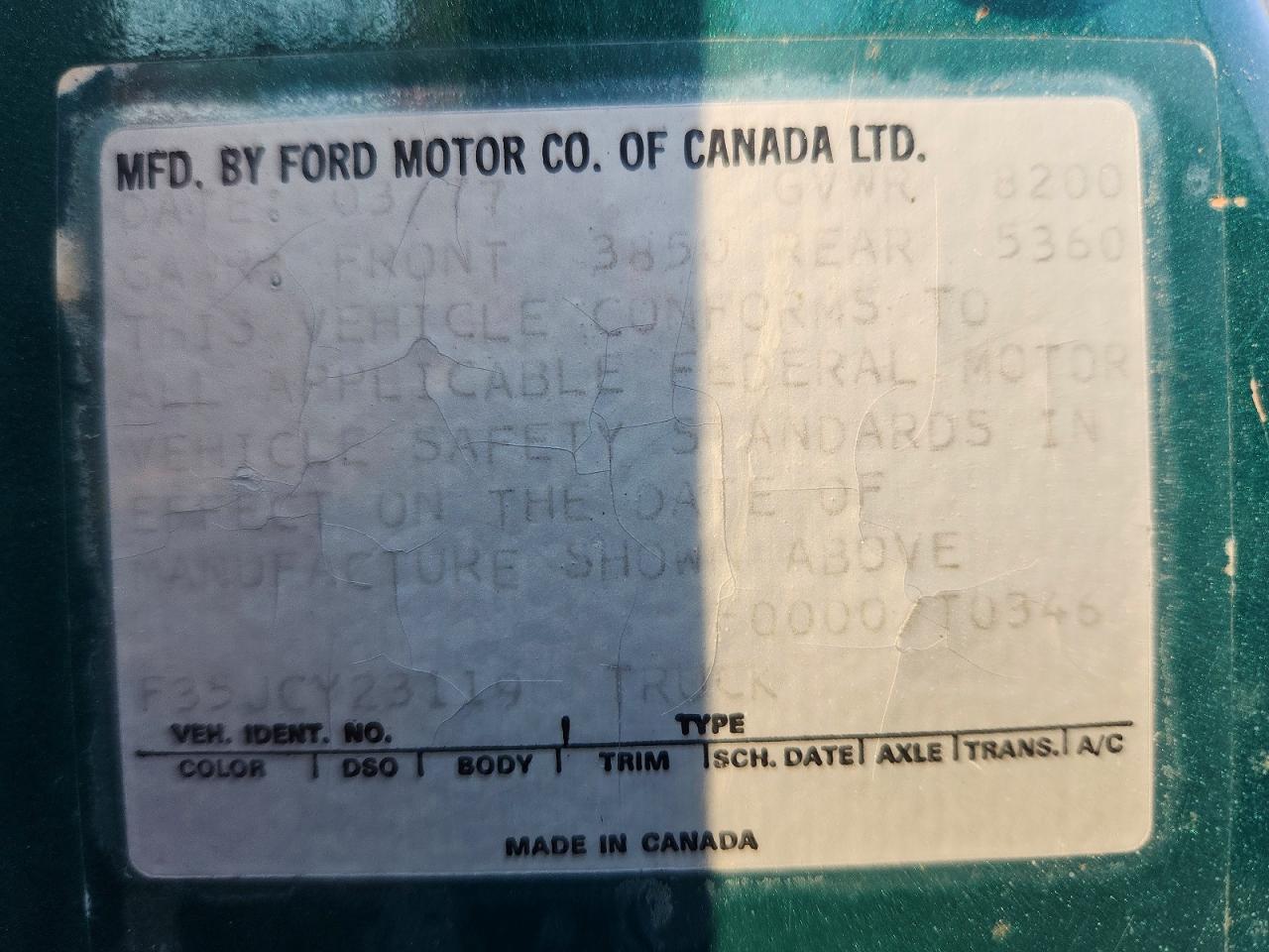 1977 FORD F350