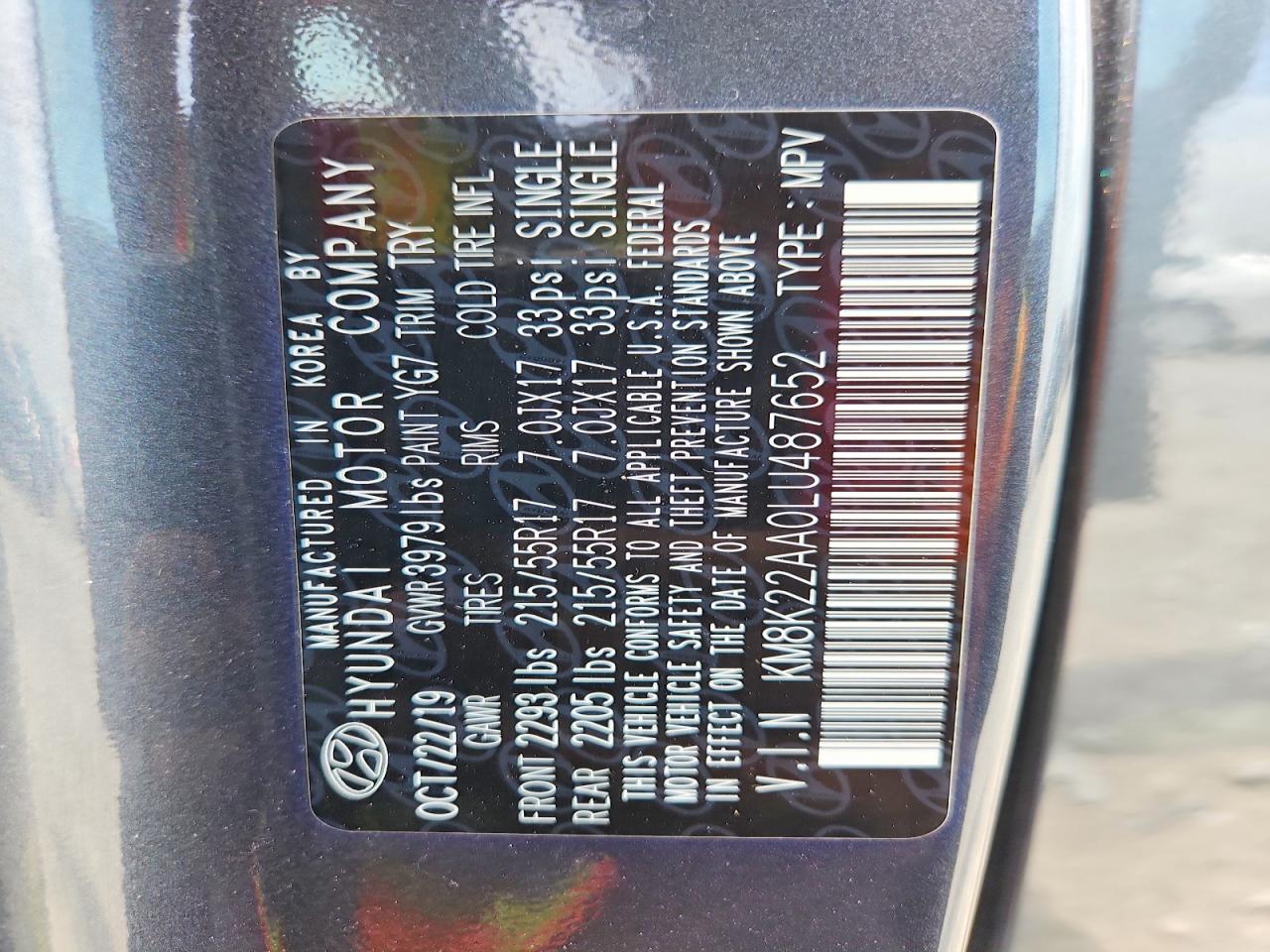 2020 HYUNDAI KONA