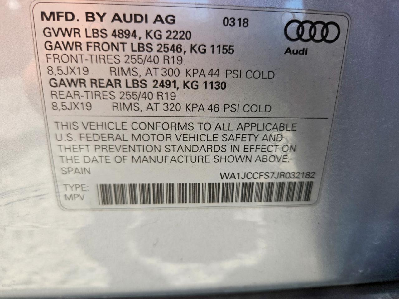 2018 AUDI Q3