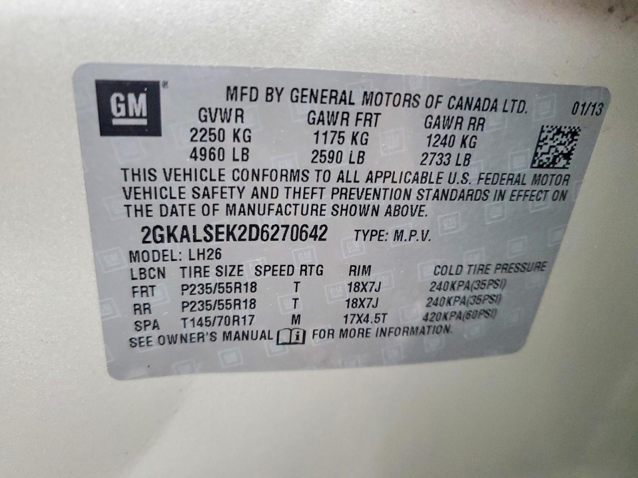 2013 GMC TERRAIN
