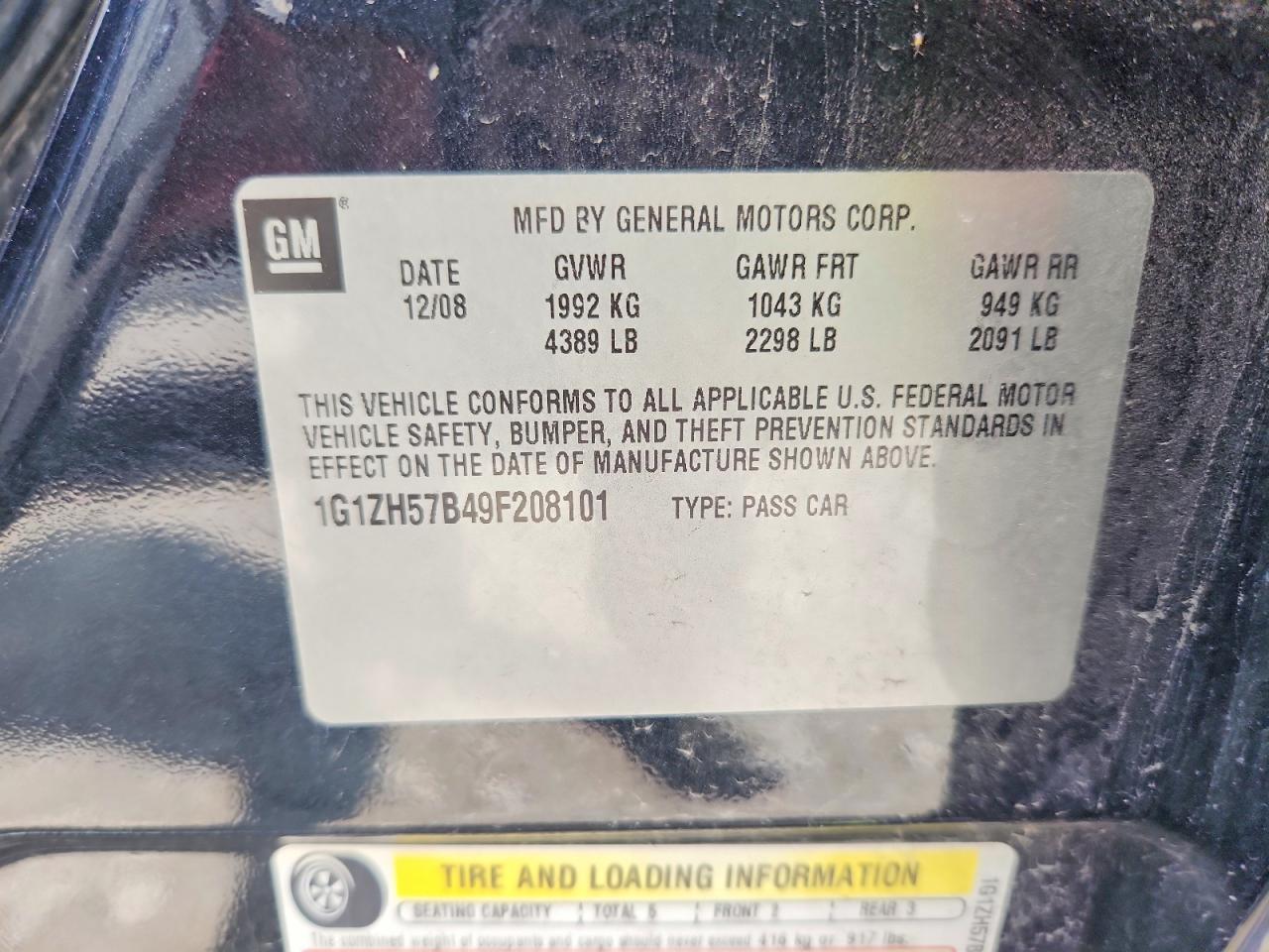 2009 CHEVROLET MALIBU