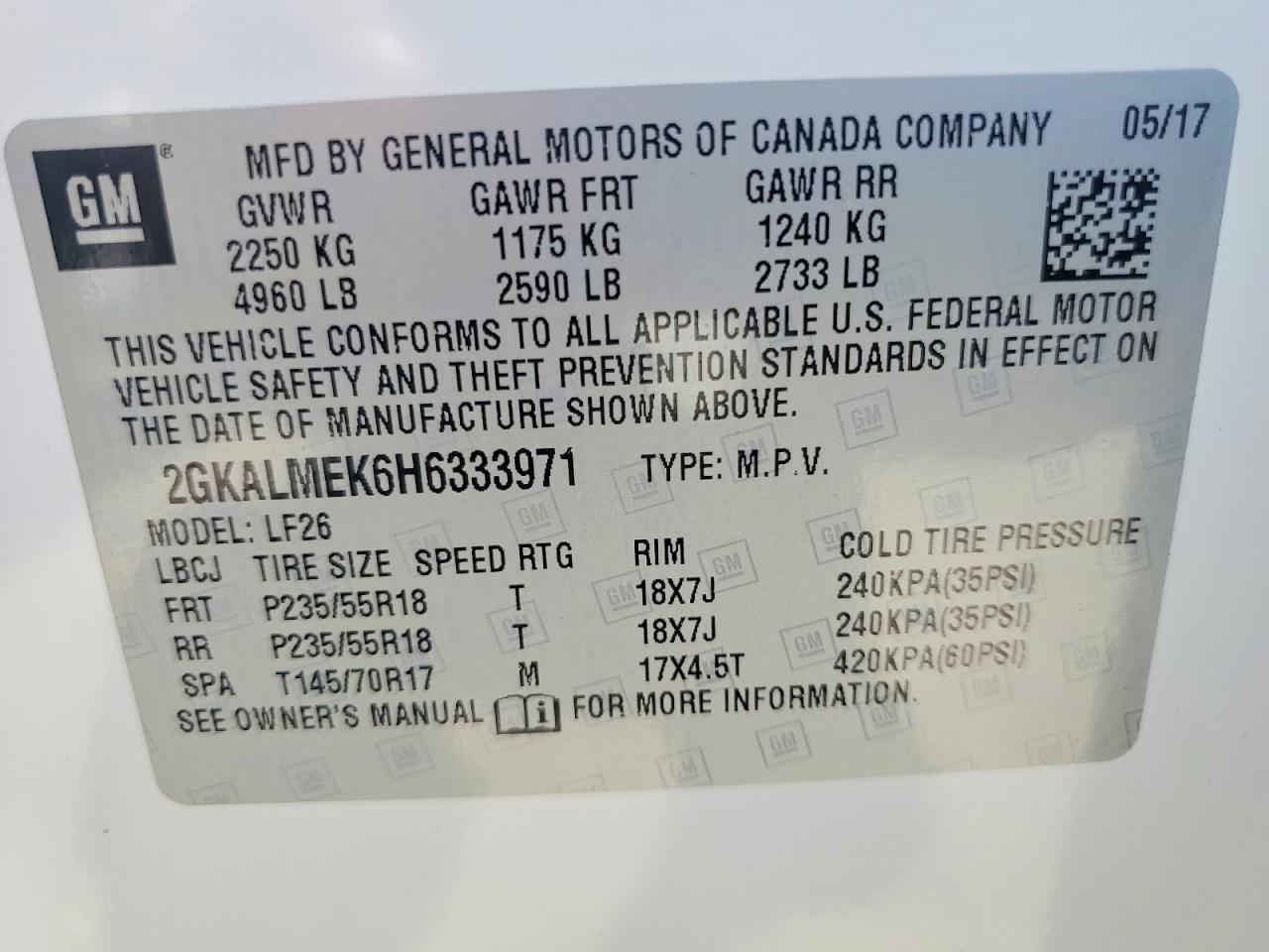 2017 GMC TERRAIN