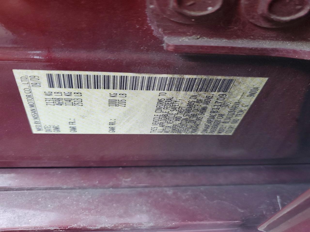 2010 NISSAN MAXIMA 3.5