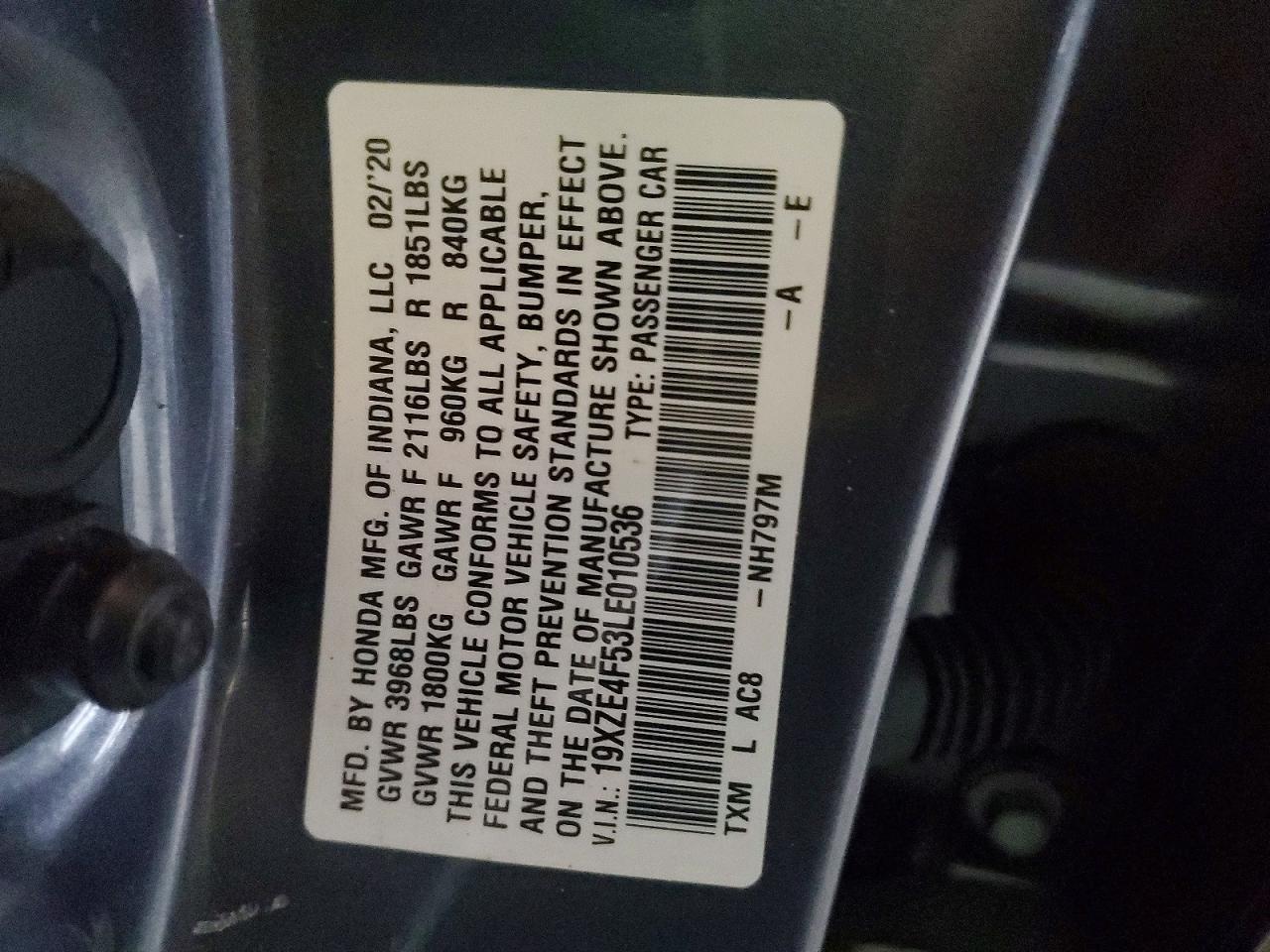 2020 HONDA INSIGHT