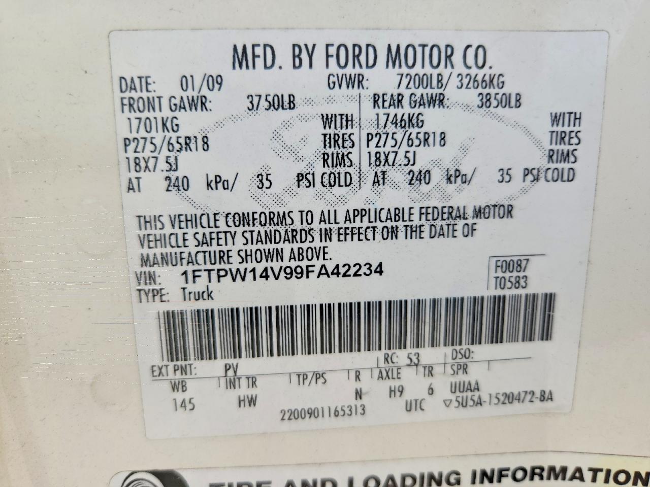 2009 FORD F-150