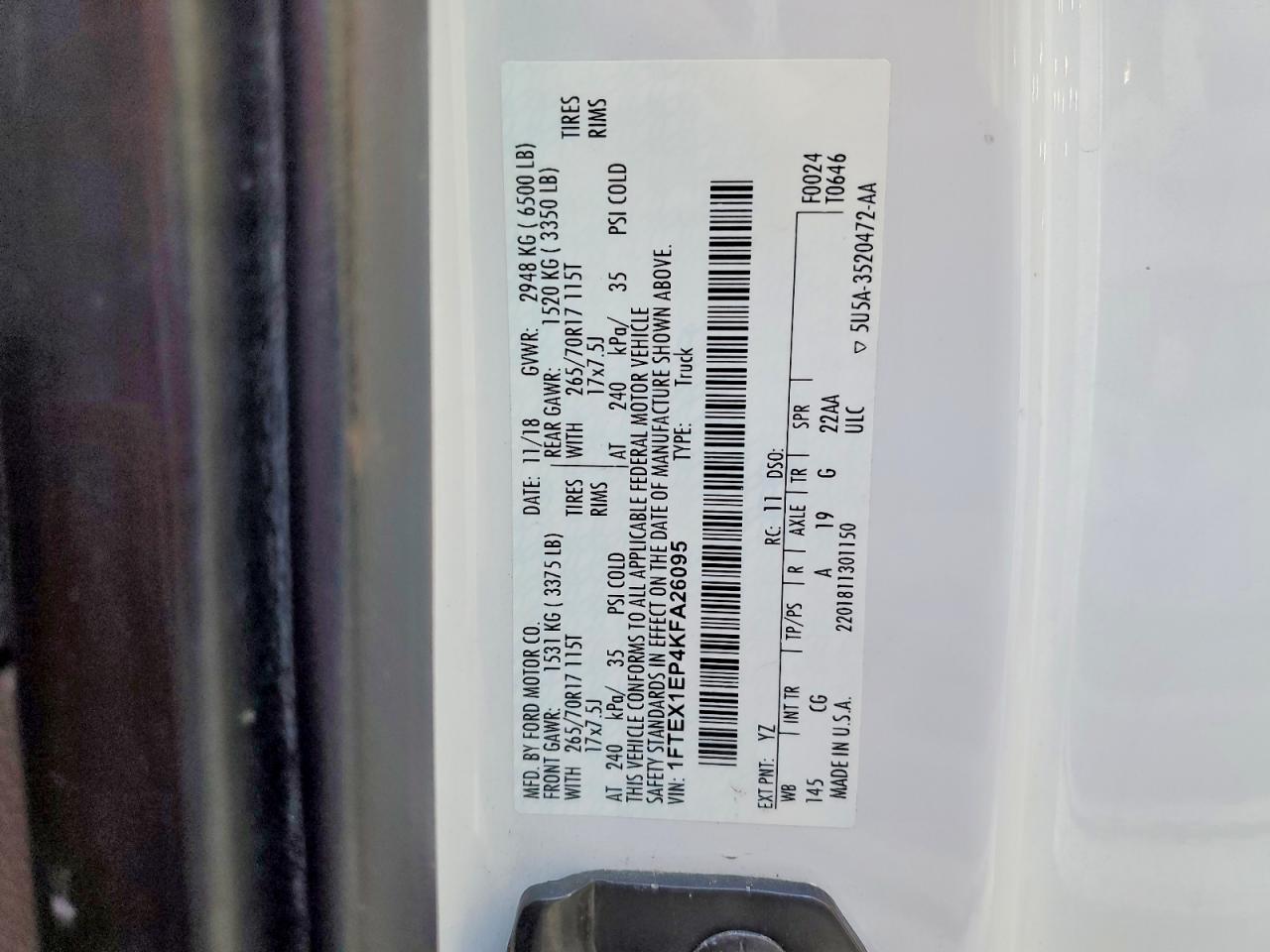 2019 FORD F150