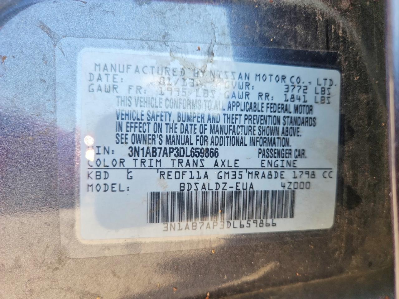 2013 NISSAN SENTRA