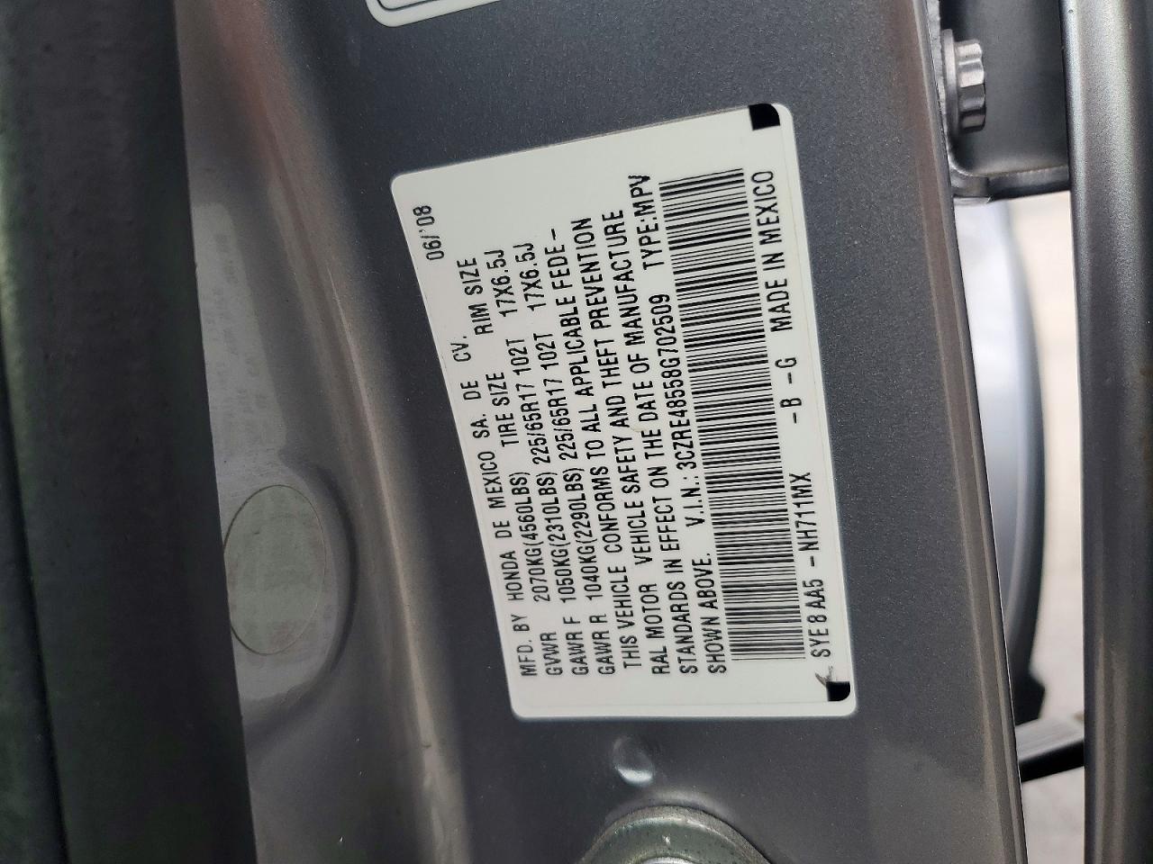 2008 HONDA CRV
