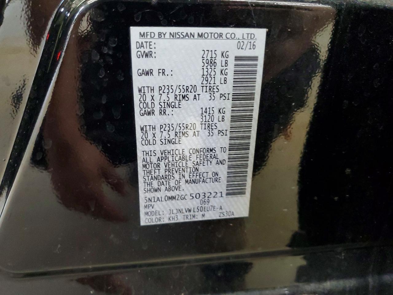 2016 INFINITI QX60