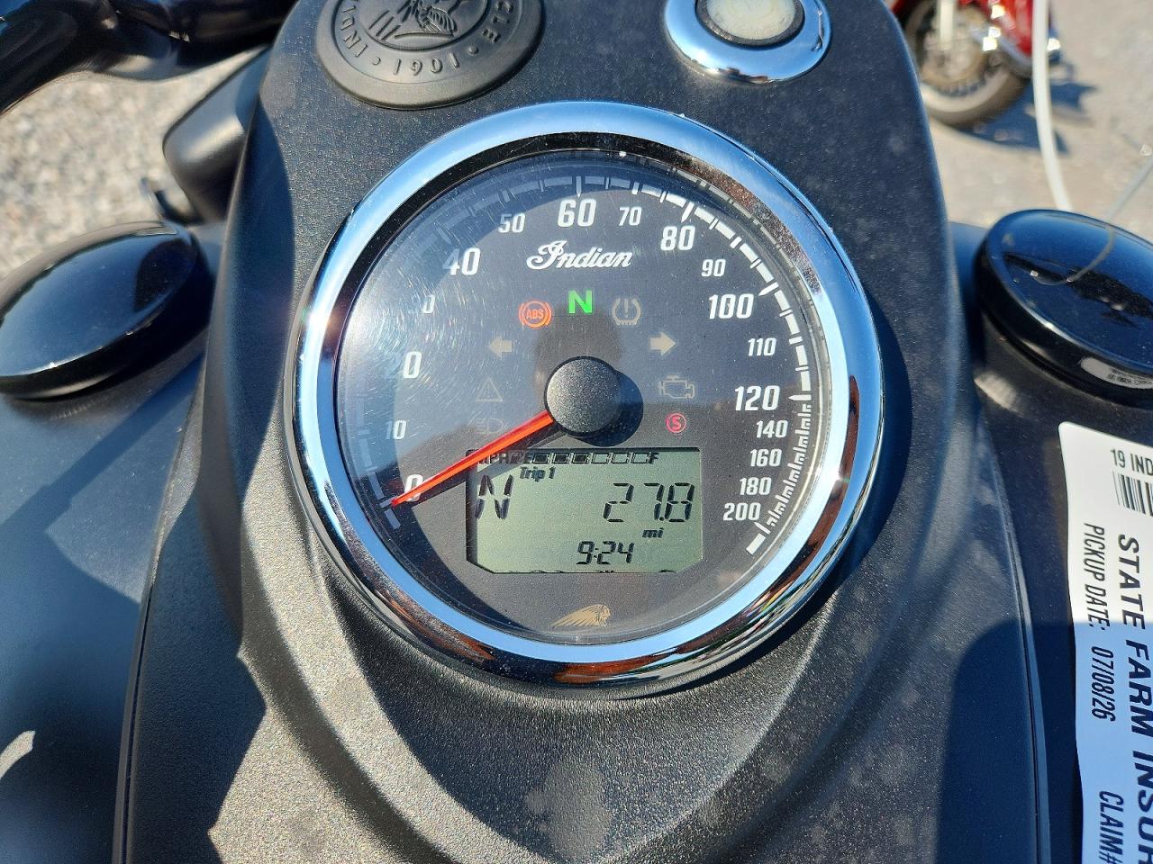 2019 INDIAN MOTORCYCLE CO. MOTORCYCLE