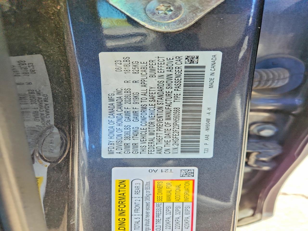 2023 HONDA CIVIC