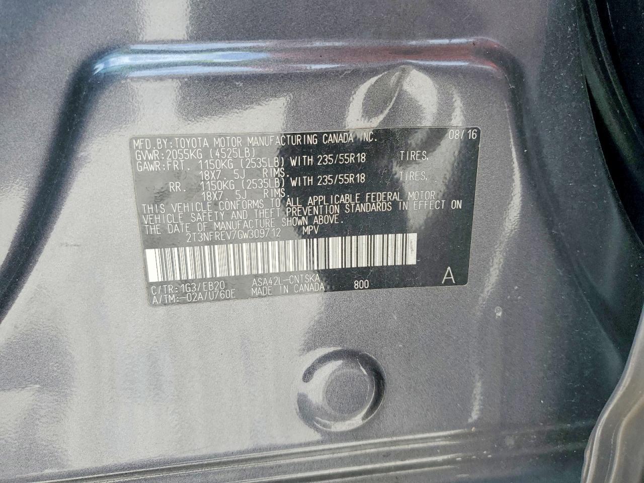 2016 TOYOTA RAV4