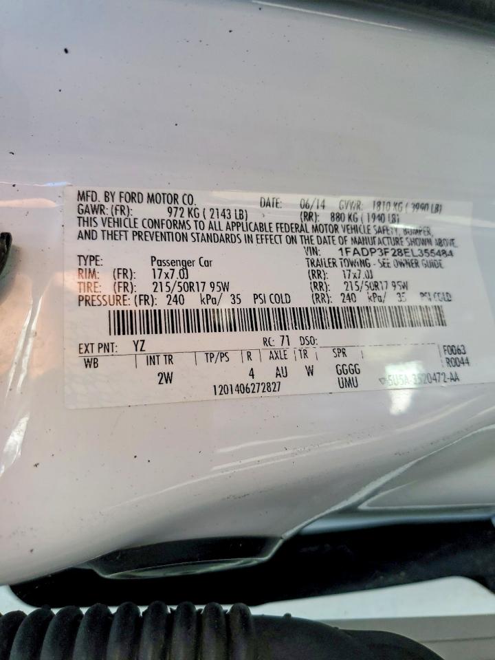 2014 FORD FOCUS