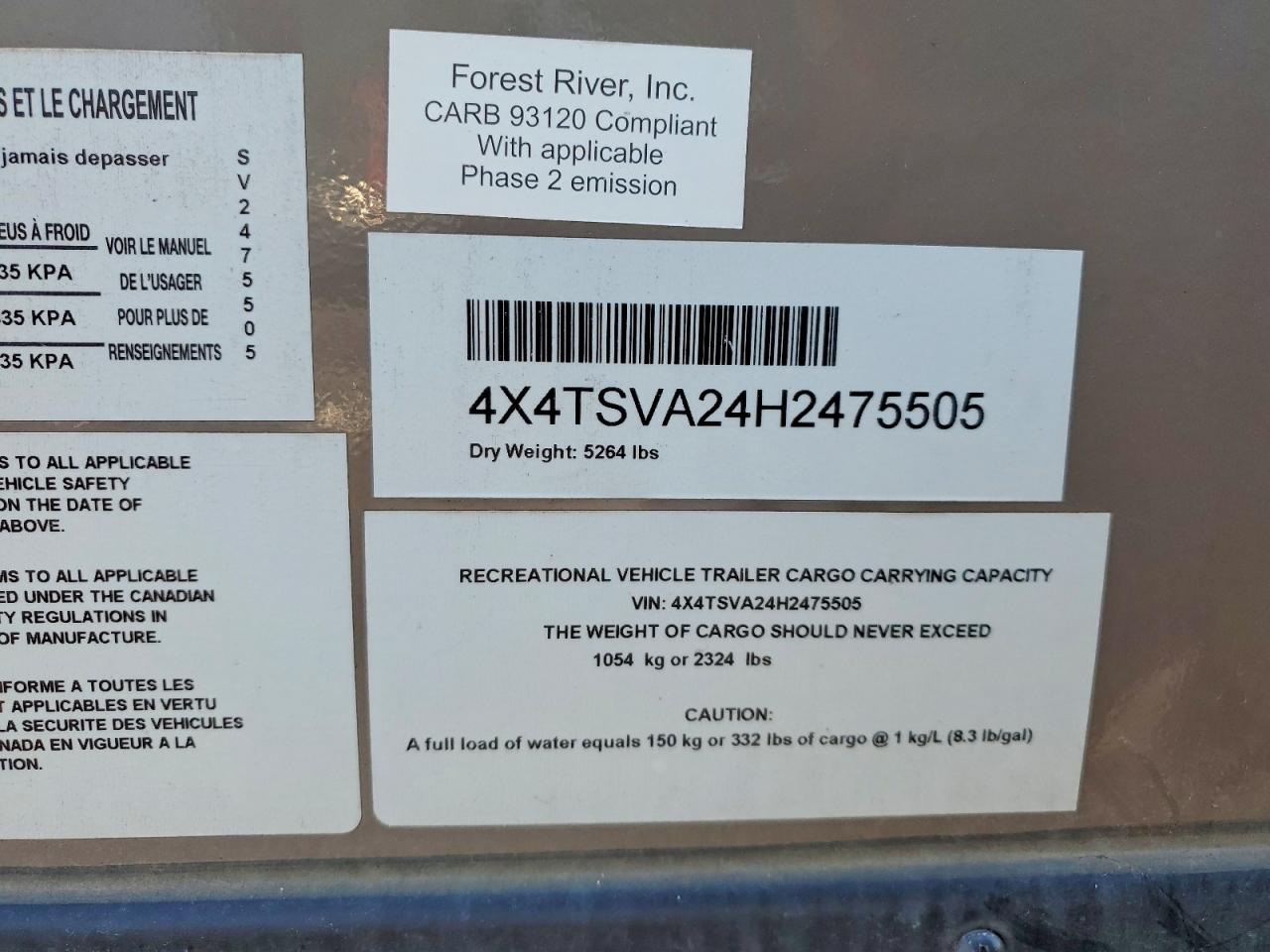 2017 FORE - FOREST RIVER SURVEYOR