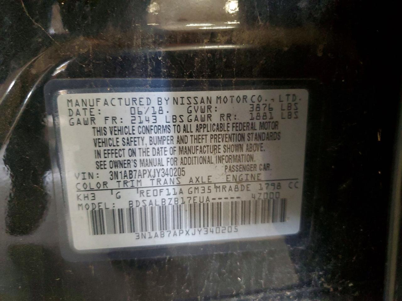 2018 NISSAN SENTRA