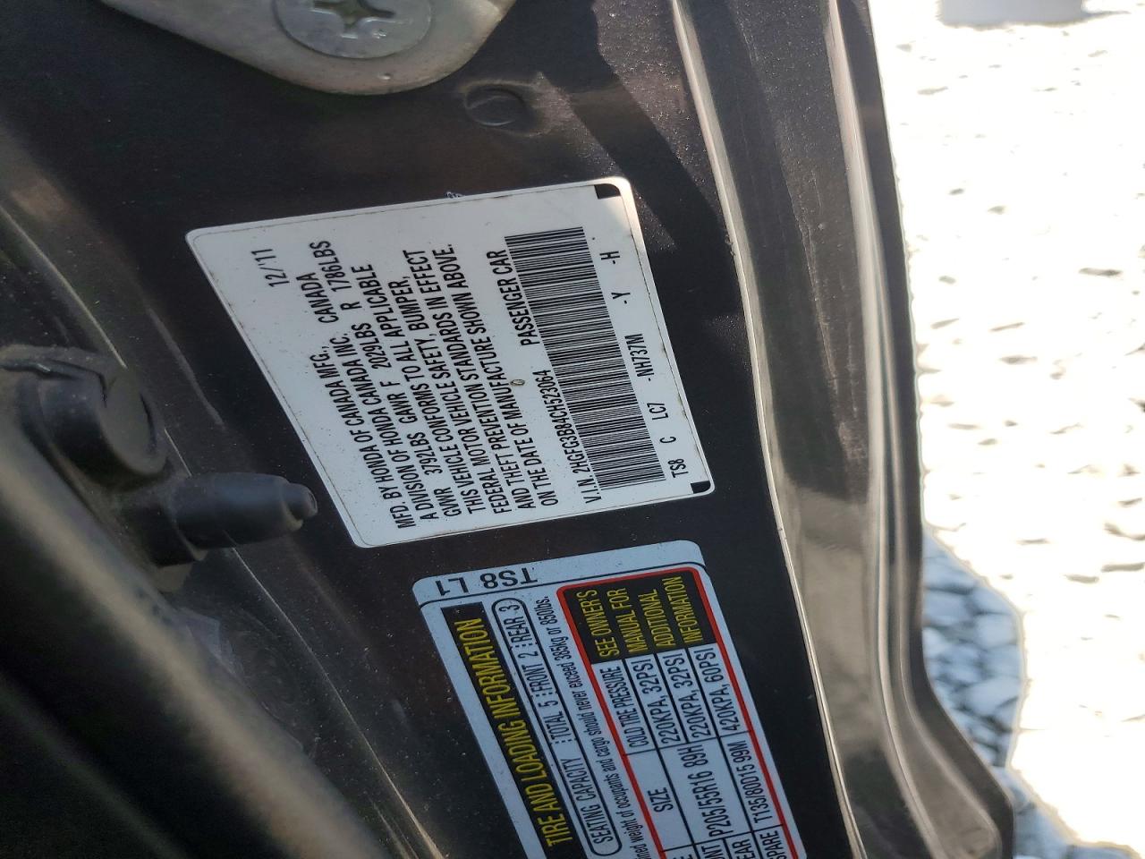 2012 HONDA CIVIC