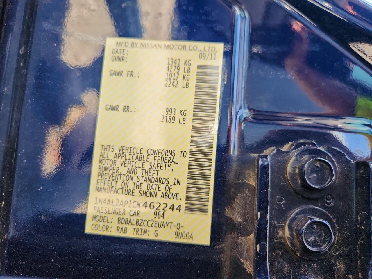 2012 NISSAN ALTIMA
