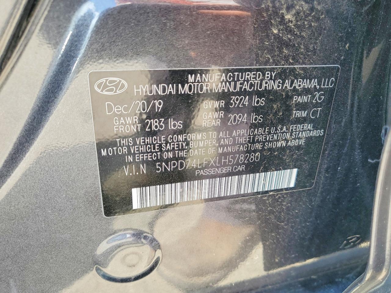 2020 HYUNDAI ELANTRA