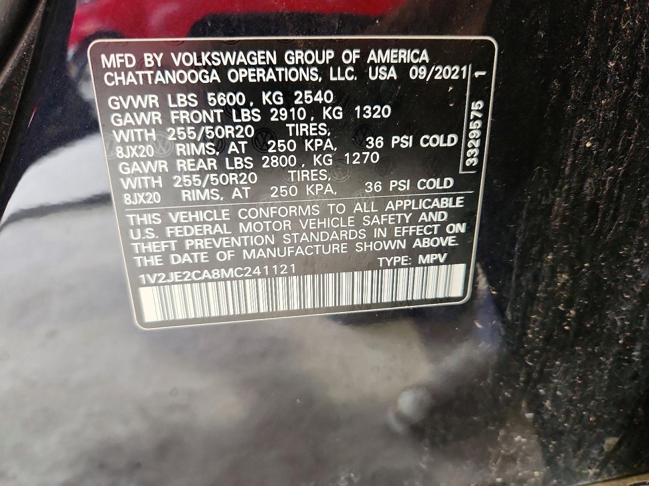 2021 VOLKSWAGEN ATLAS
