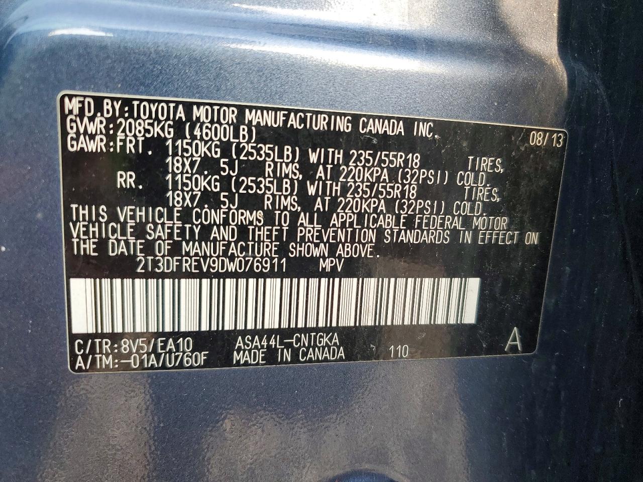 2013 TOYOTA RAV4