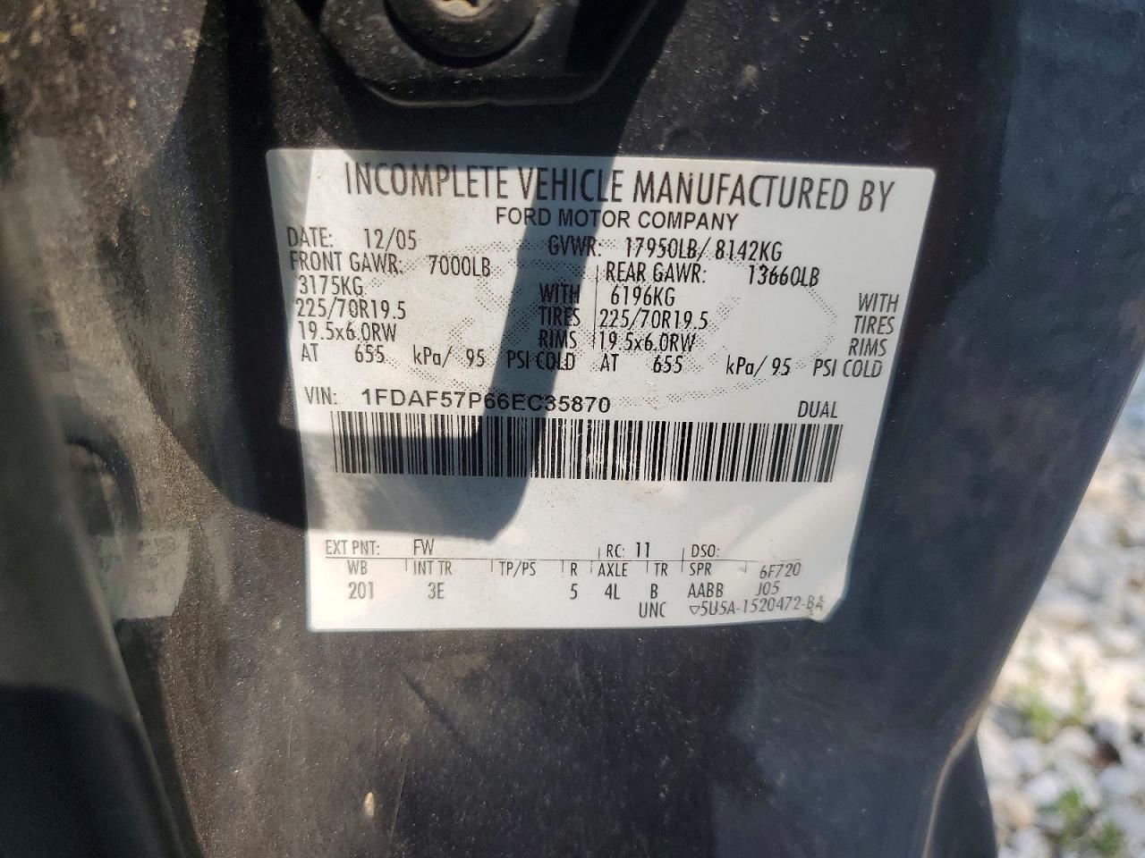2006 FORD F550