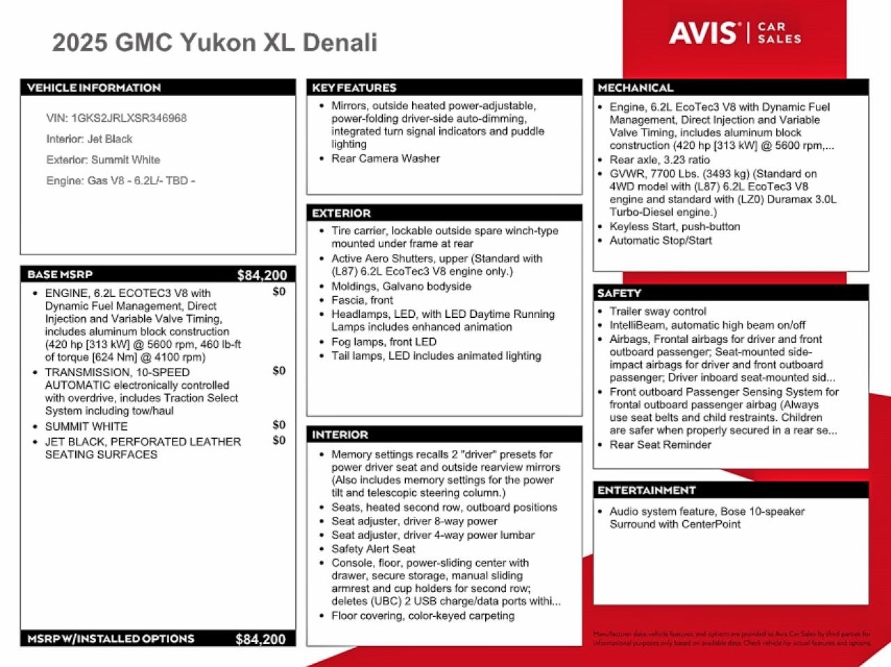 2025 GMC YUKON