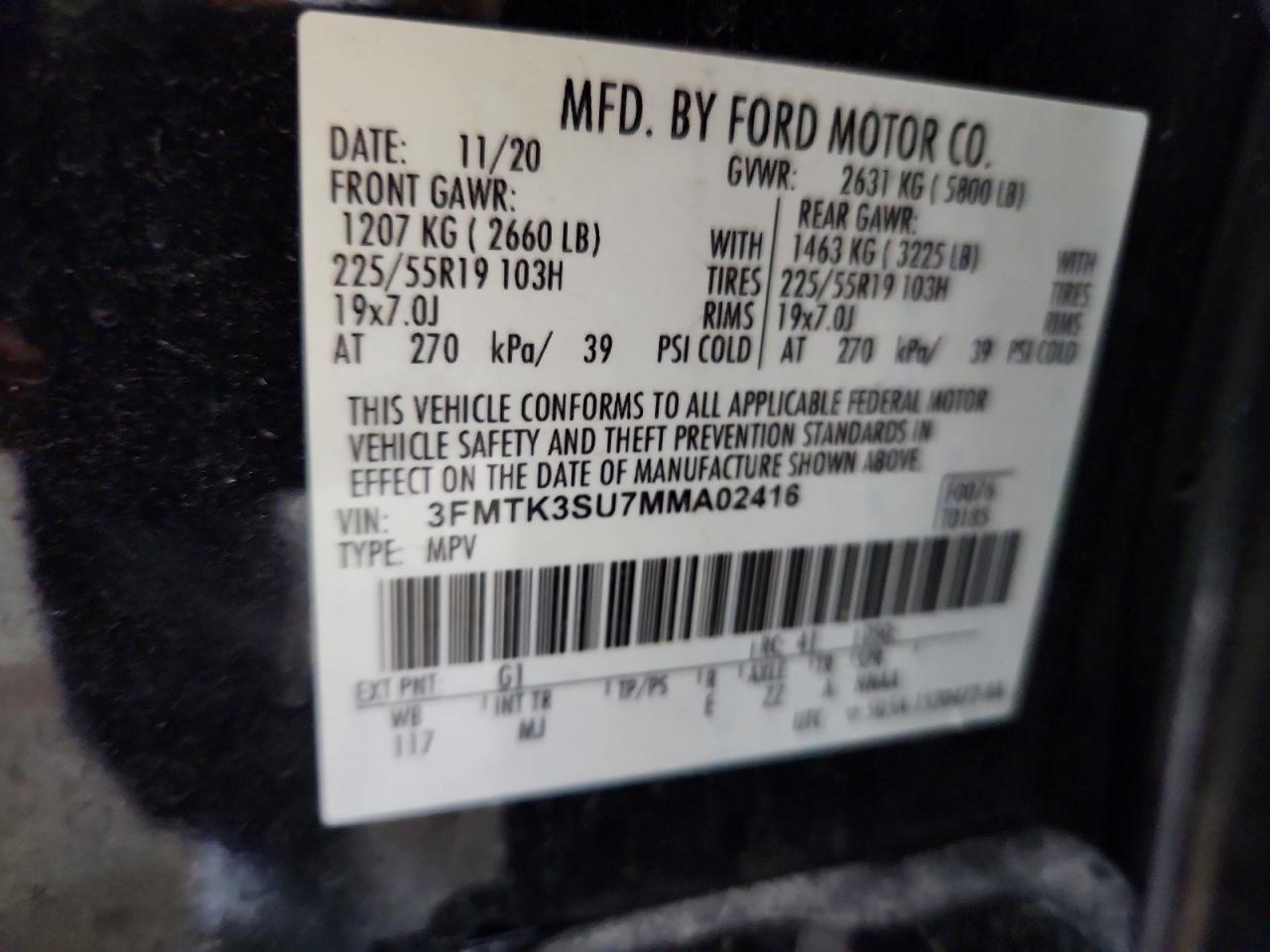 2021 FORD MUSTANG