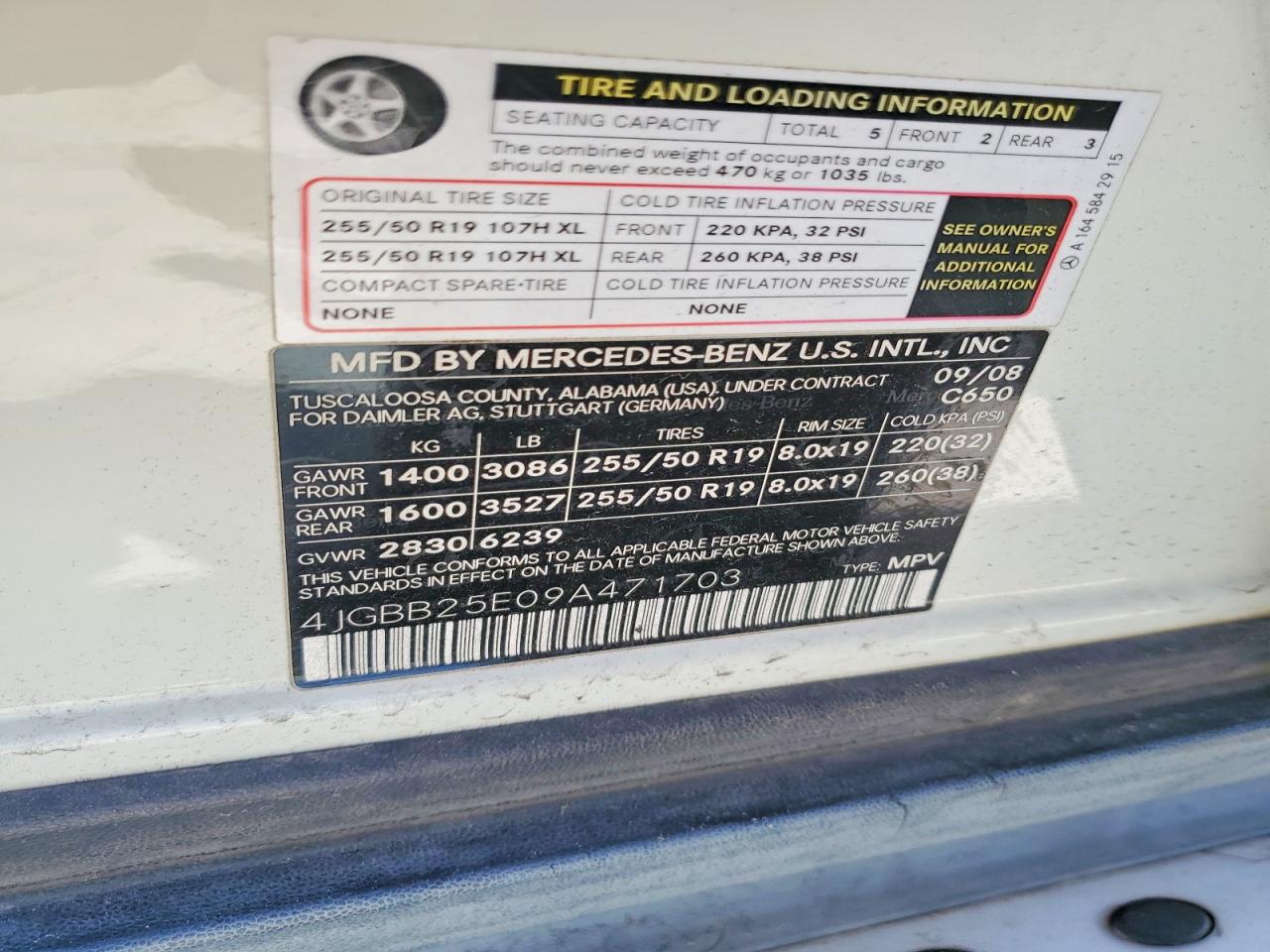 2009 MERCEDES-BENZ M-CLASS