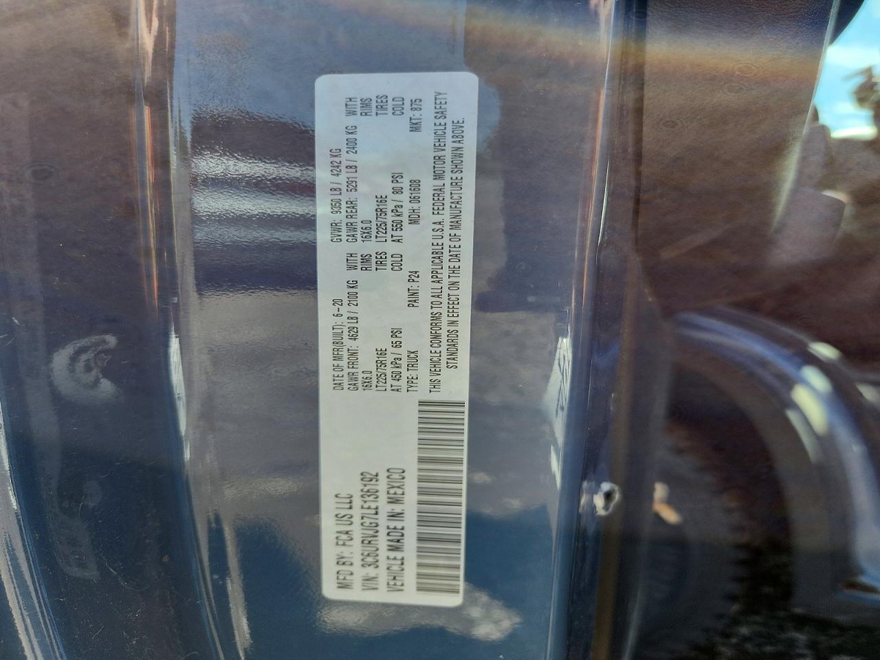 2020 RAM PROMASTER