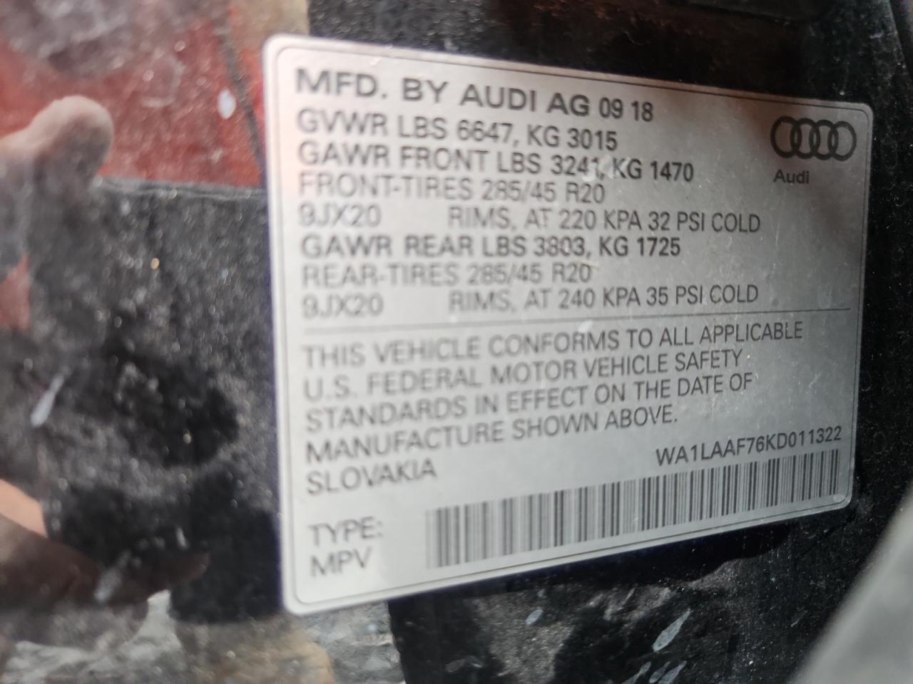 2019 AUDI Q7