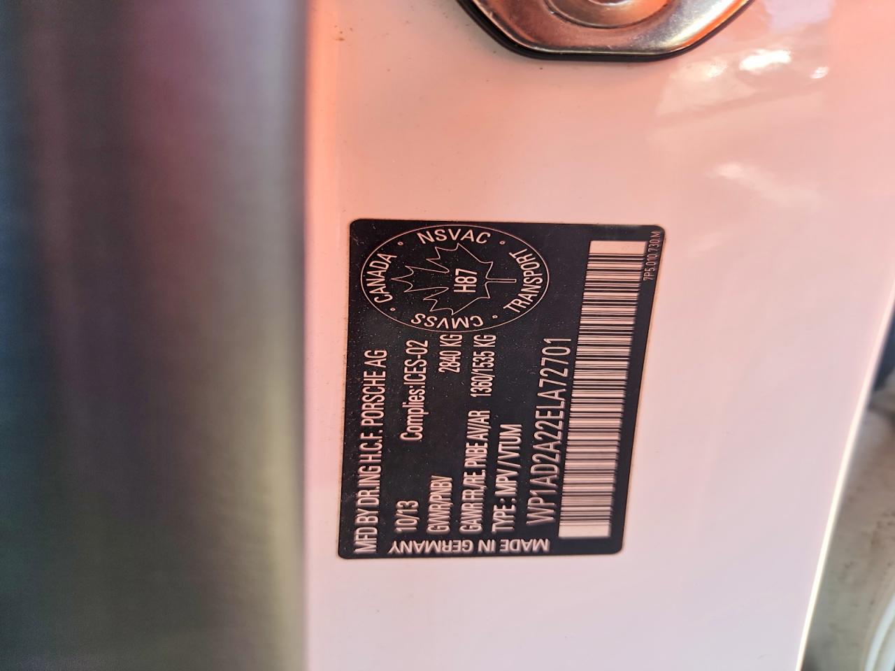 2014 PORSCHE CAYENNE