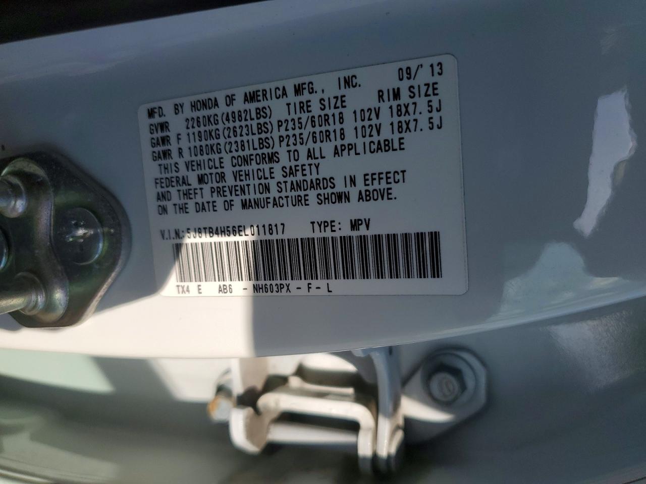 2014 ACURA RDX
