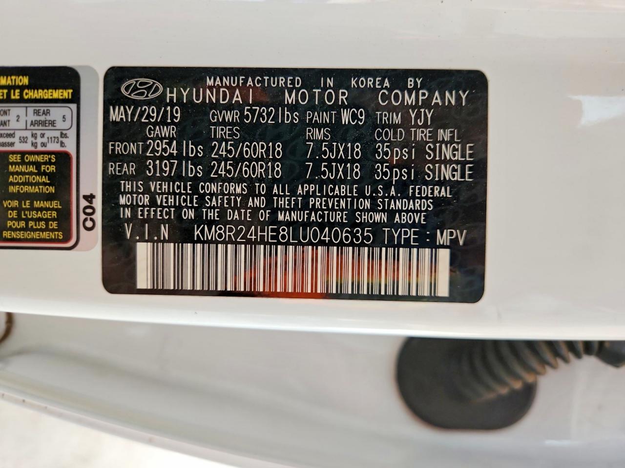 2020 HYUNDAI PALISADE