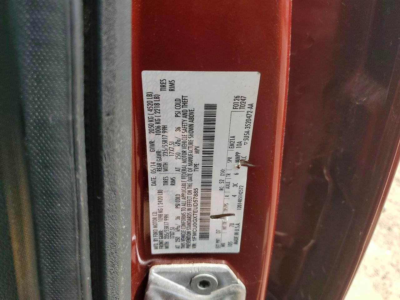 2014 FORD ESCAPE