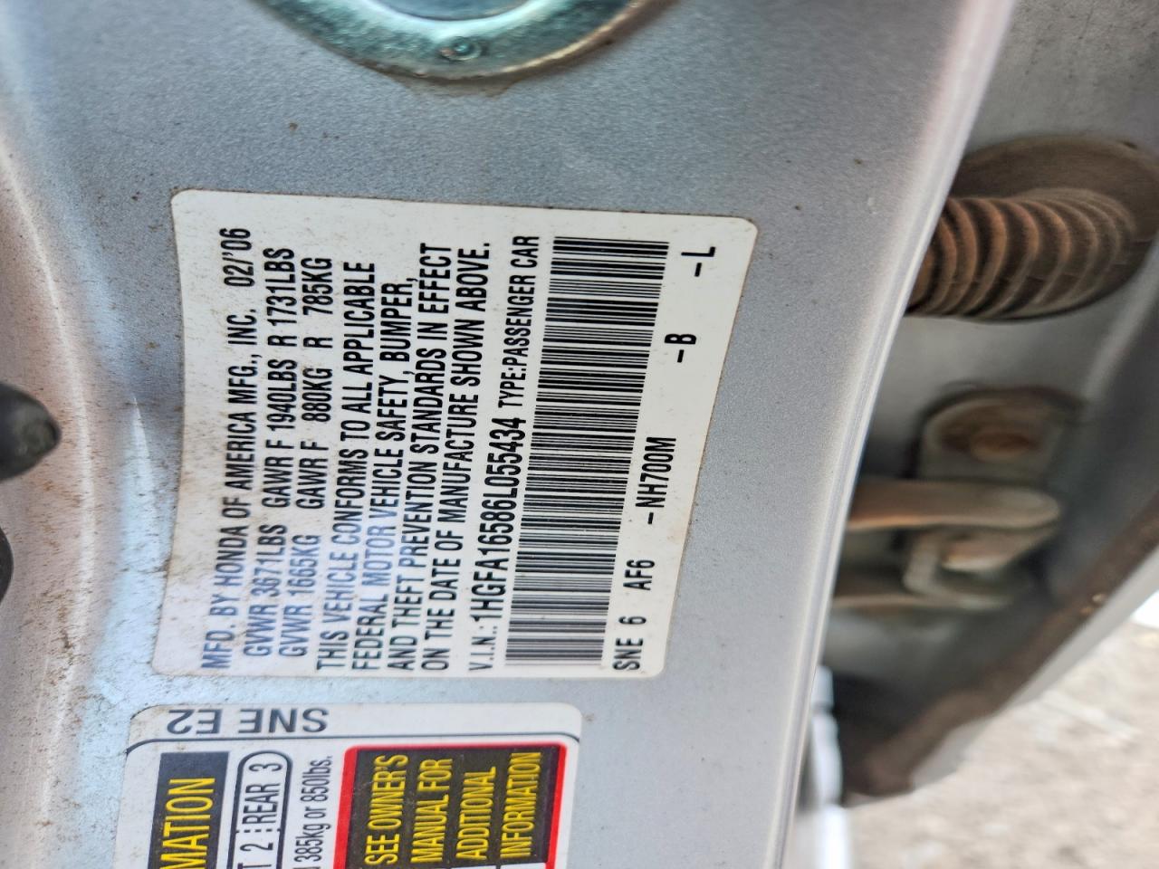 2006 HONDA CIVIC